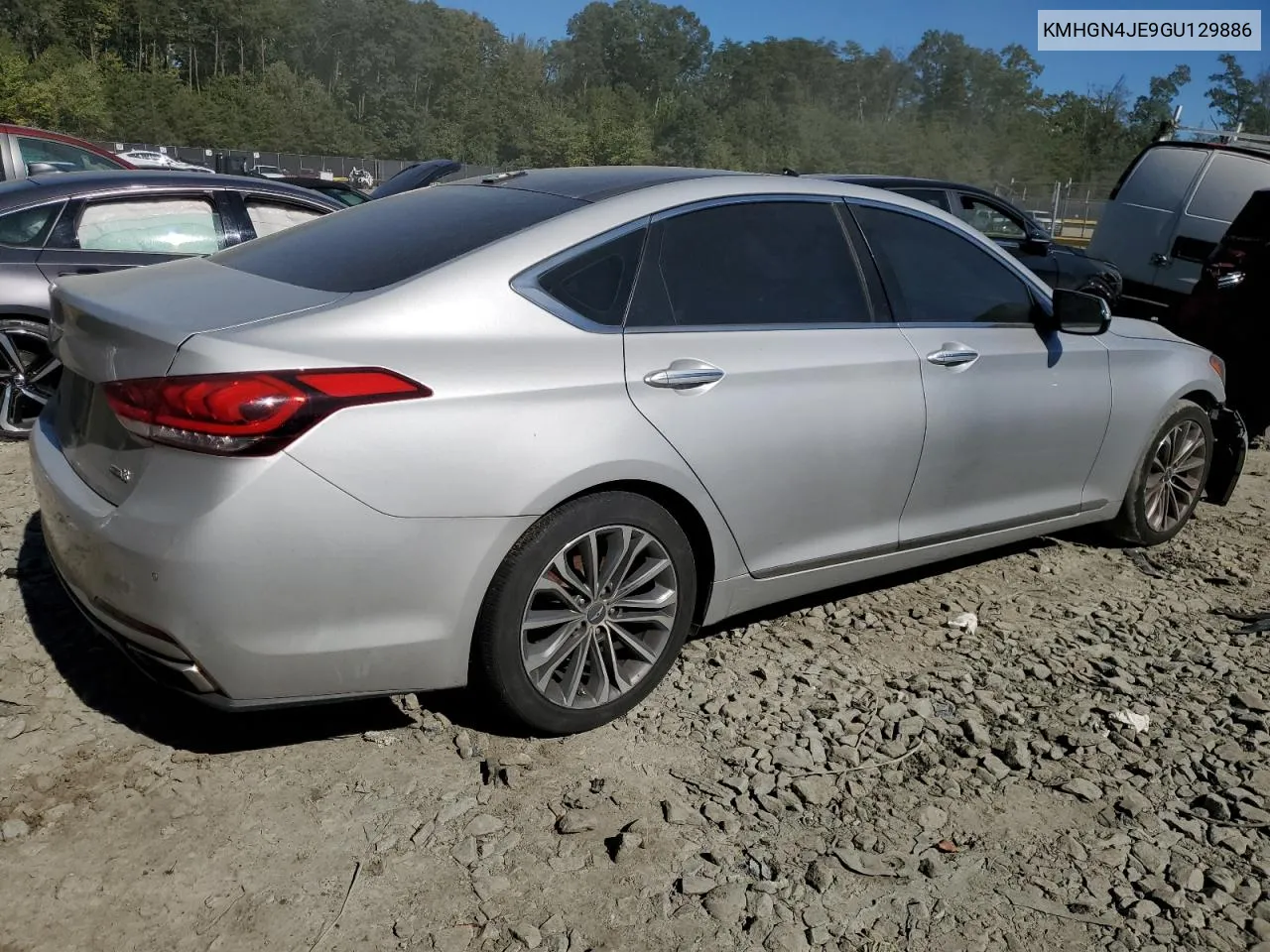 2016 Hyundai Genesis 3.8L VIN: KMHGN4JE9GU129886 Lot: 74168694