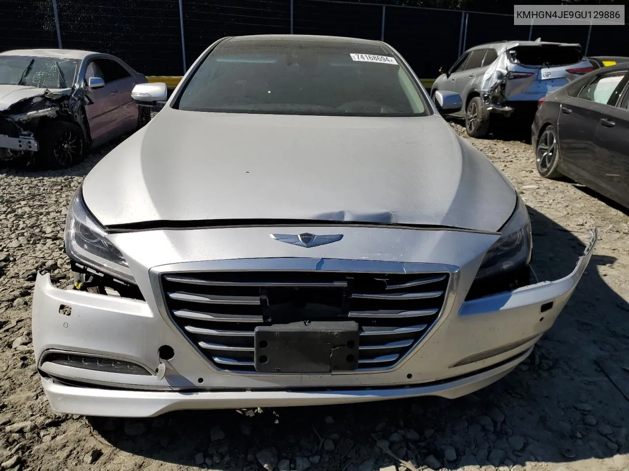 2016 Hyundai Genesis 3.8L VIN: KMHGN4JE9GU129886 Lot: 74168694