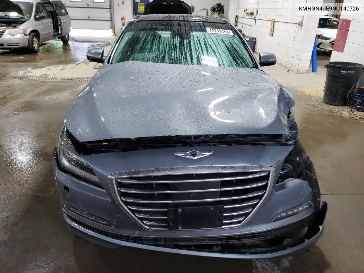 2016 Hyundai Genesis 3.8L VIN: KMHGN4JE9GU140726 Lot: 74219184