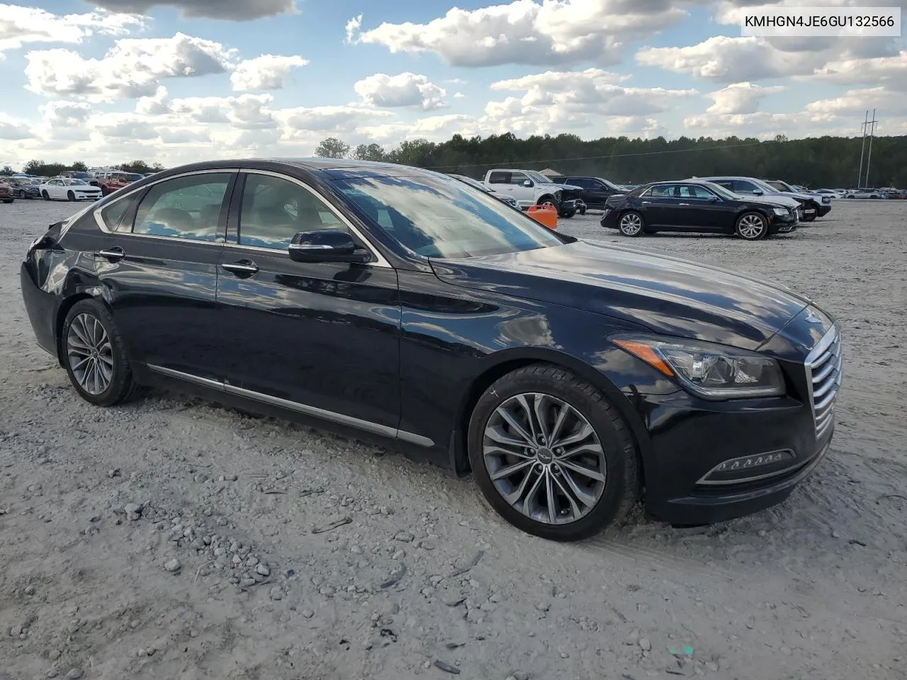 2016 Hyundai Genesis 3.8L VIN: KMHGN4JE6GU132566 Lot: 74428234