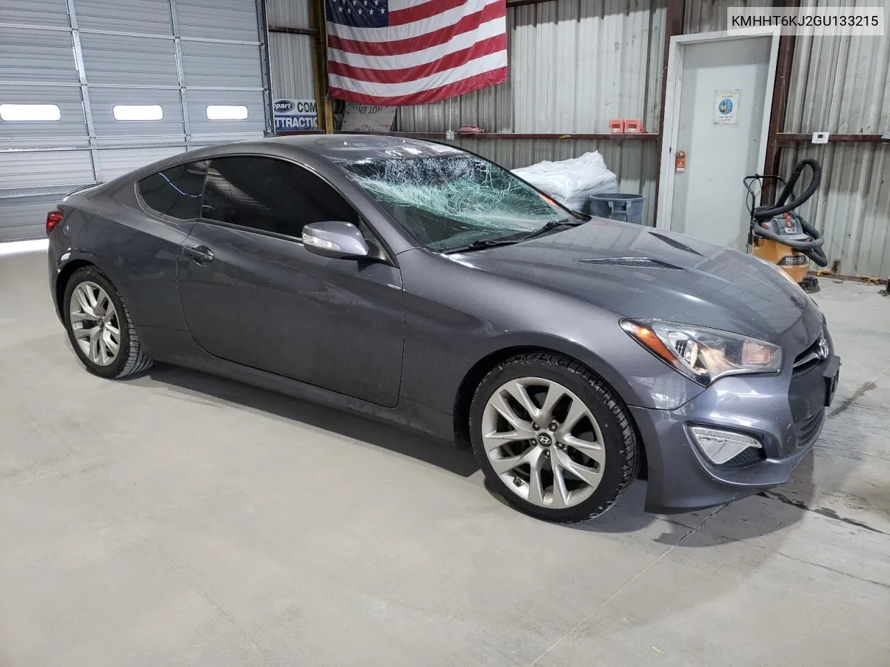 2016 Hyundai Genesis Coupe 3.8L VIN: KMHHT6KJ2GU133215 Lot: 74547014