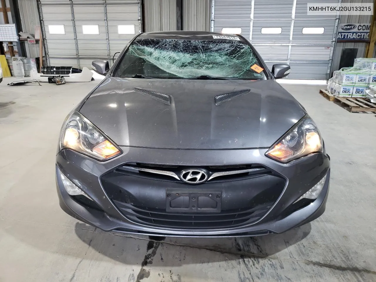 2016 Hyundai Genesis Coupe 3.8L VIN: KMHHT6KJ2GU133215 Lot: 74547014