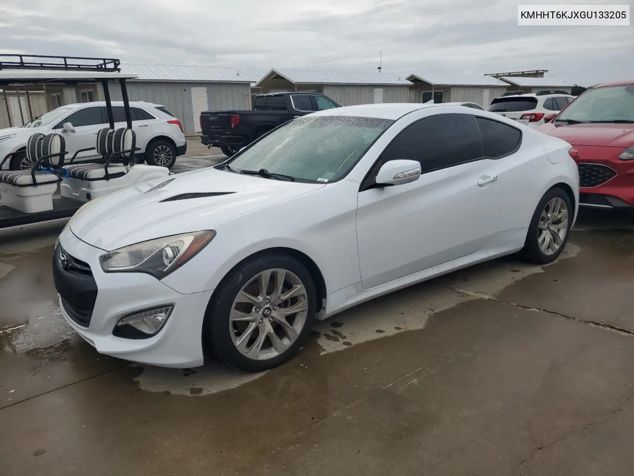 2016 Hyundai Genesis Coupe 3.8L VIN: KMHHT6KJXGU133205 Lot: 74793024