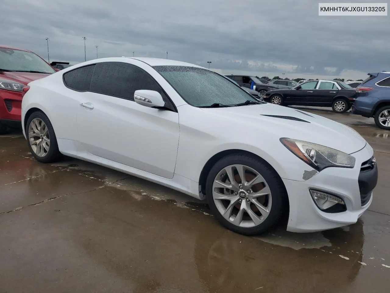 2016 Hyundai Genesis Coupe 3.8L VIN: KMHHT6KJXGU133205 Lot: 74793024