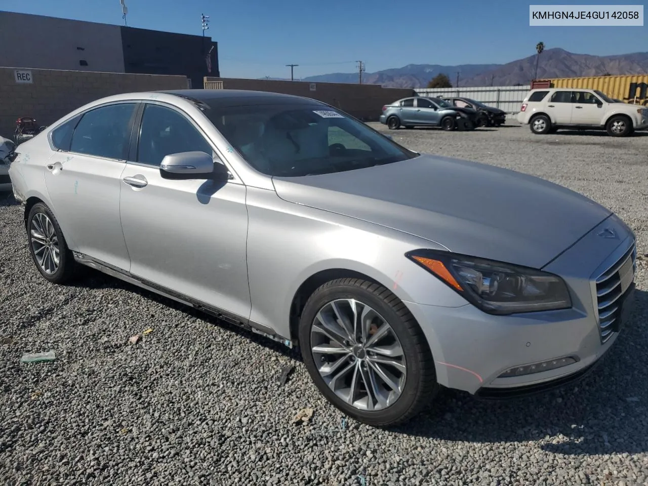 2016 Hyundai Genesis 3.8L VIN: KMHGN4JE4GU142058 Lot: 74850544