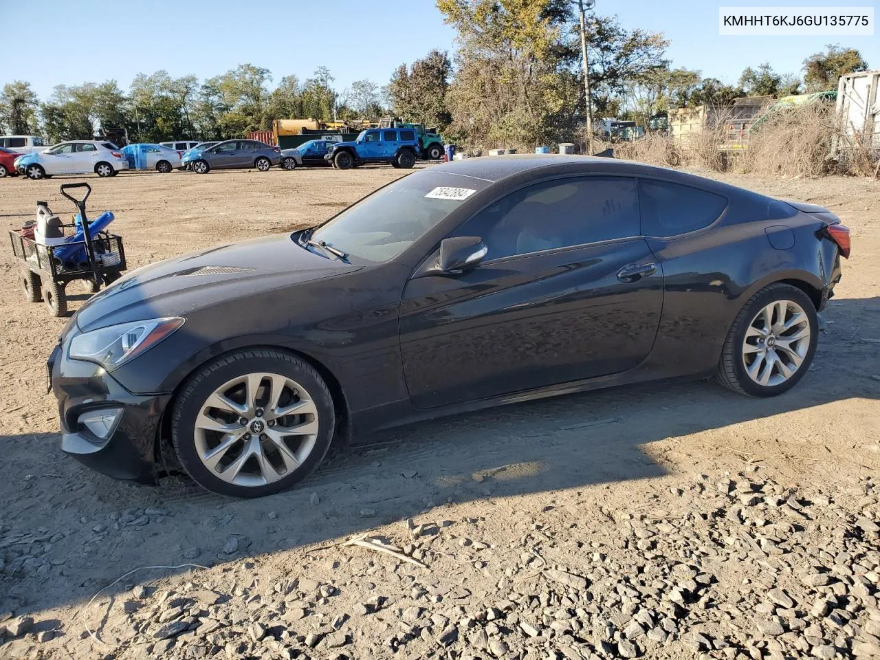 2016 Hyundai Genesis Coupe 3.8L VIN: KMHHT6KJ6GU135775 Lot: 75342884