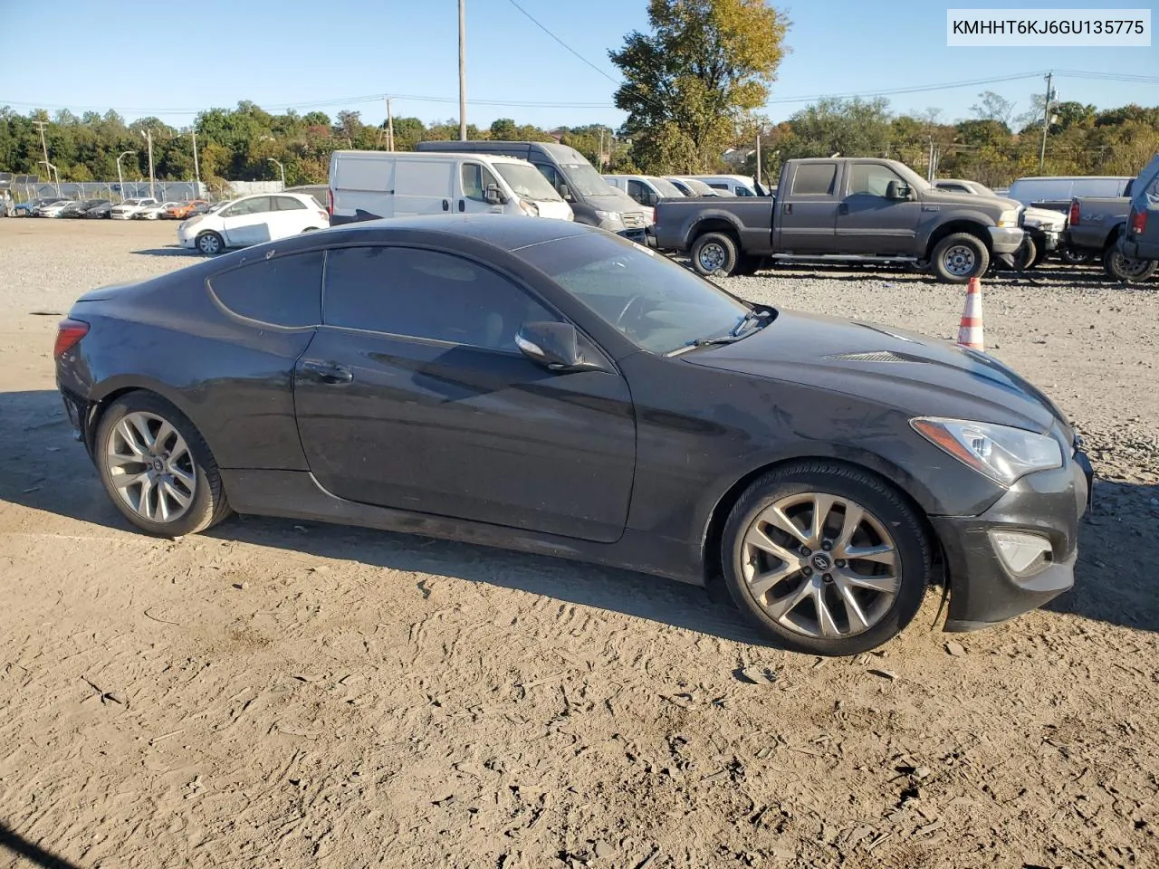 2016 Hyundai Genesis Coupe 3.8L VIN: KMHHT6KJ6GU135775 Lot: 75342884