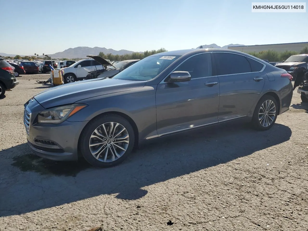 2016 Hyundai Genesis 3.8L VIN: KMHGN4JE6GU114018 Lot: 75476954