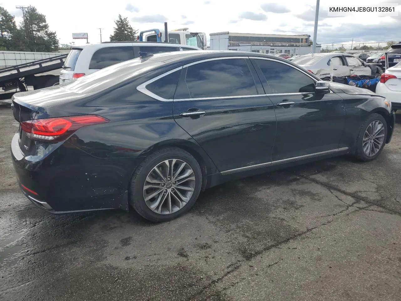 2016 Hyundai Genesis 3.8L VIN: KMHGN4JE8GU132861 Lot: 75945174