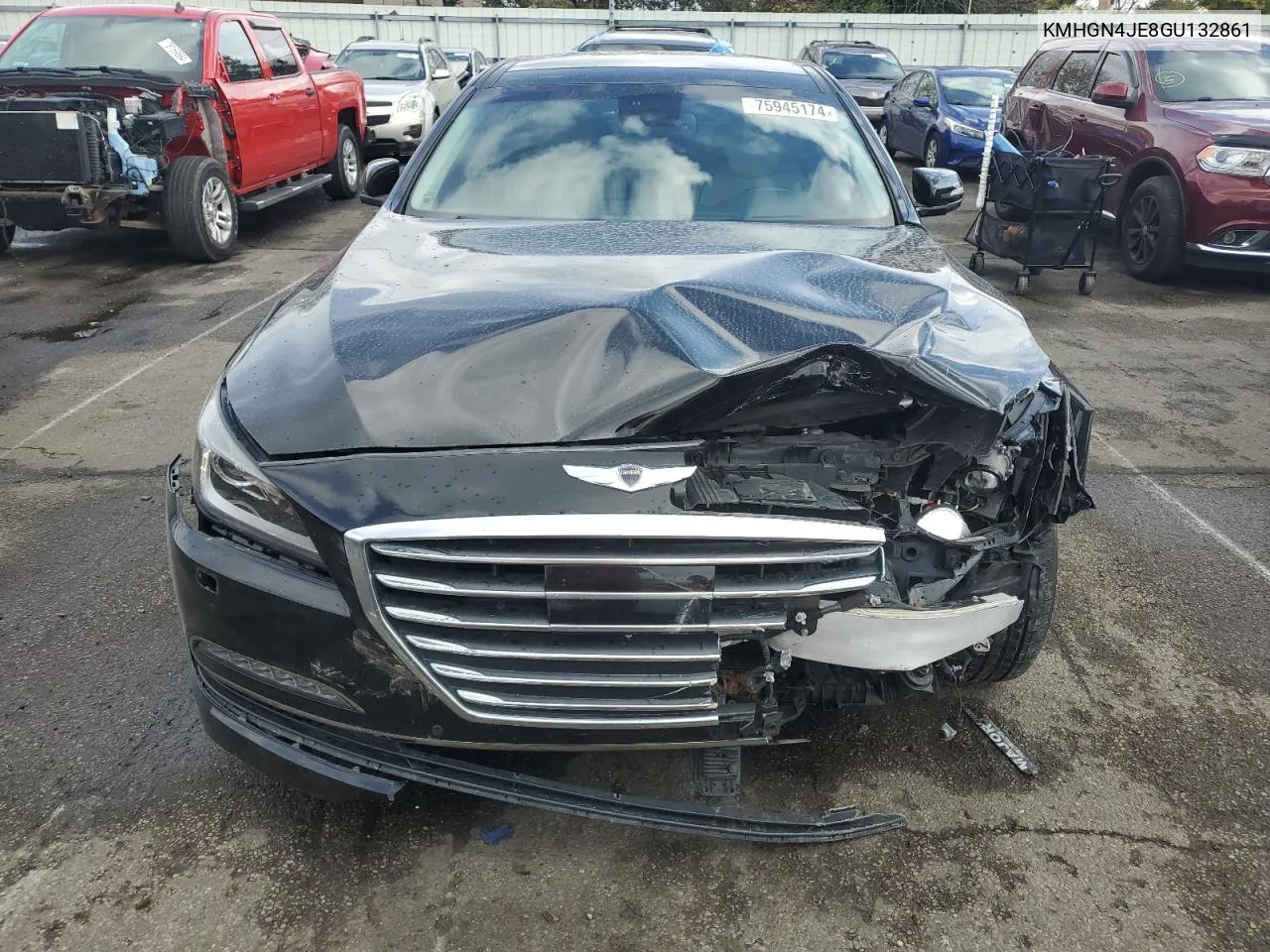 2016 Hyundai Genesis 3.8L VIN: KMHGN4JE8GU132861 Lot: 75945174