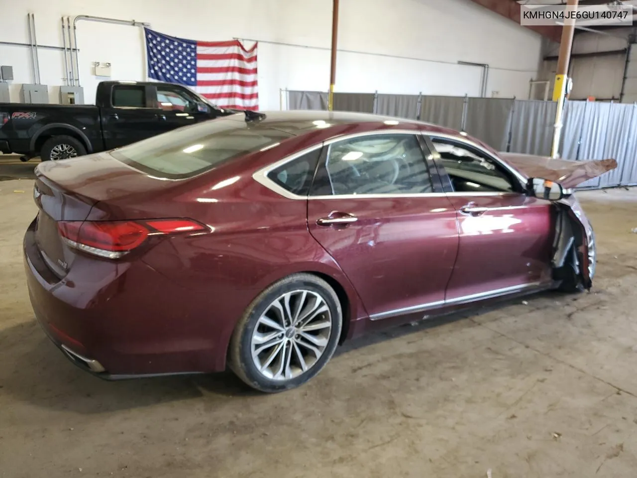 2016 Hyundai Genesis 3.8L VIN: KMHGN4JE6GU140747 Lot: 76286804