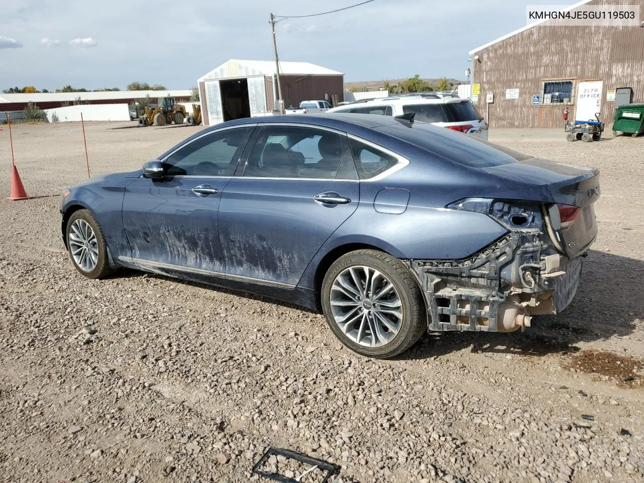 2016 Hyundai Genesis 3.8L VIN: KMHGN4JE5GU119503 Lot: 76327354