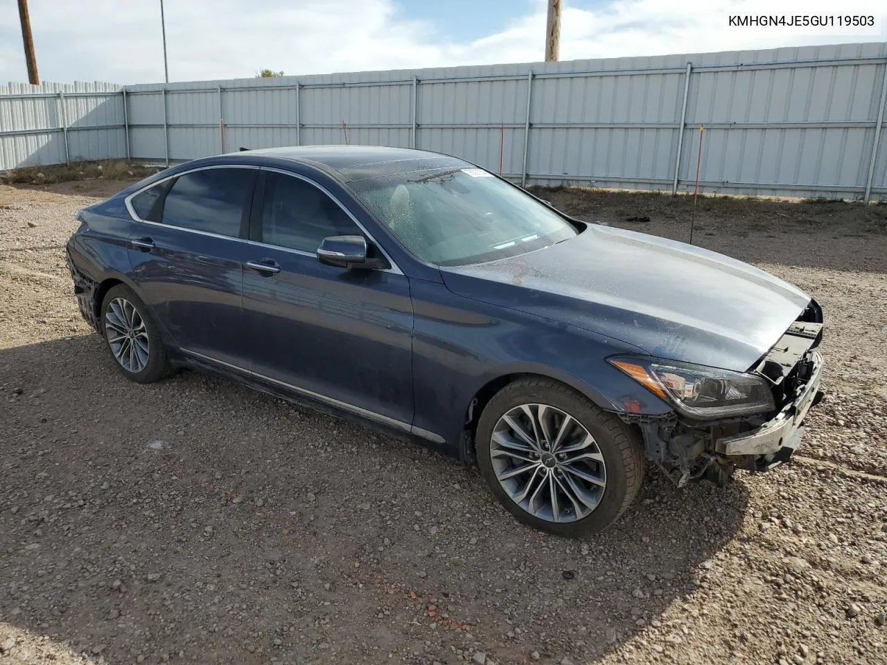 2016 Hyundai Genesis 3.8L VIN: KMHGN4JE5GU119503 Lot: 76327354