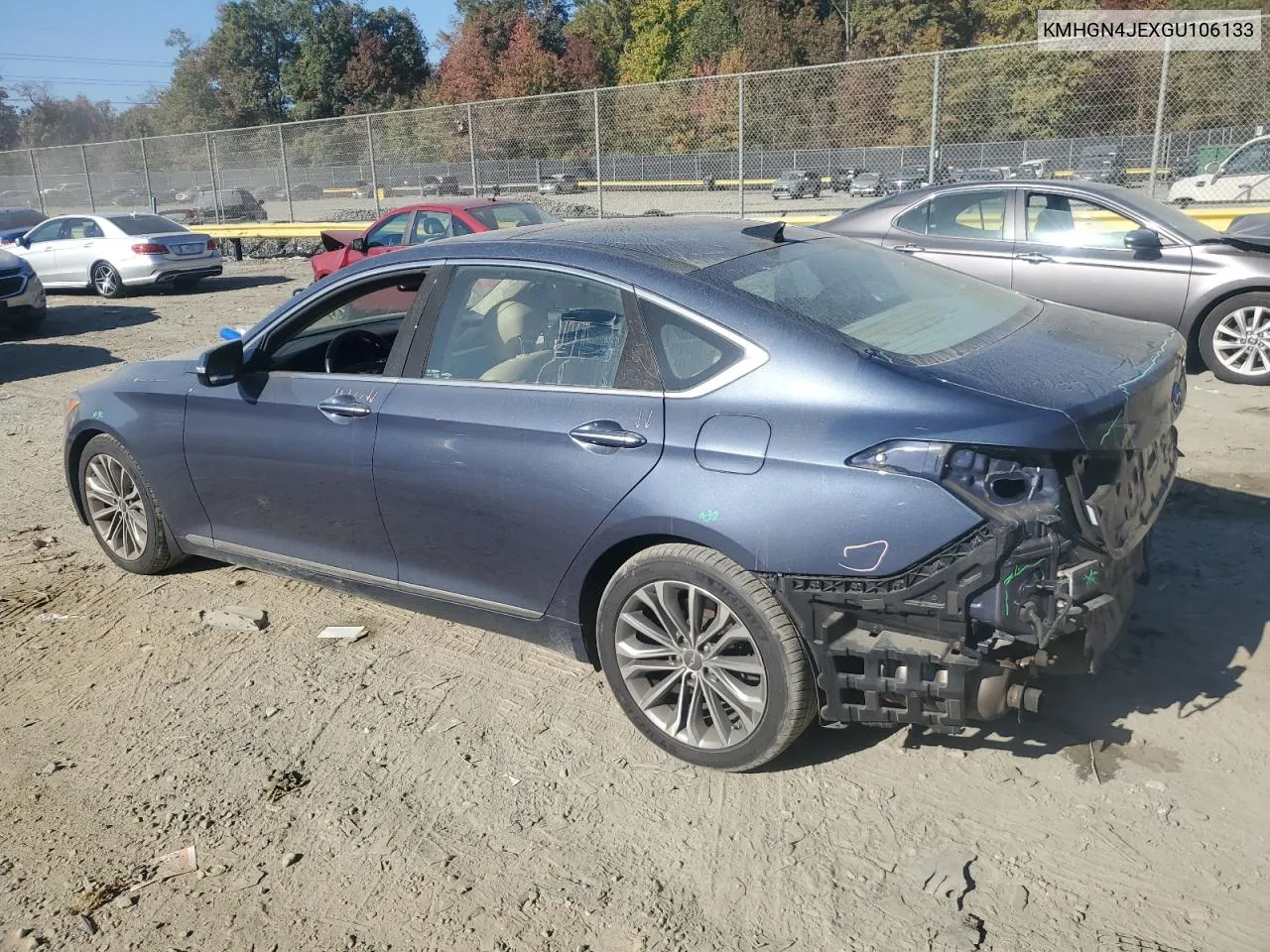 KMHGN4JEXGU106133 2016 Hyundai Genesis 3.8L