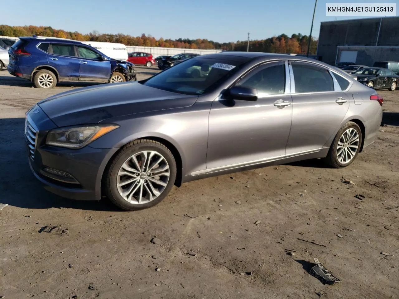 2016 Hyundai Genesis 3.8L VIN: KMHGN4JE1GU125413 Lot: 77547004