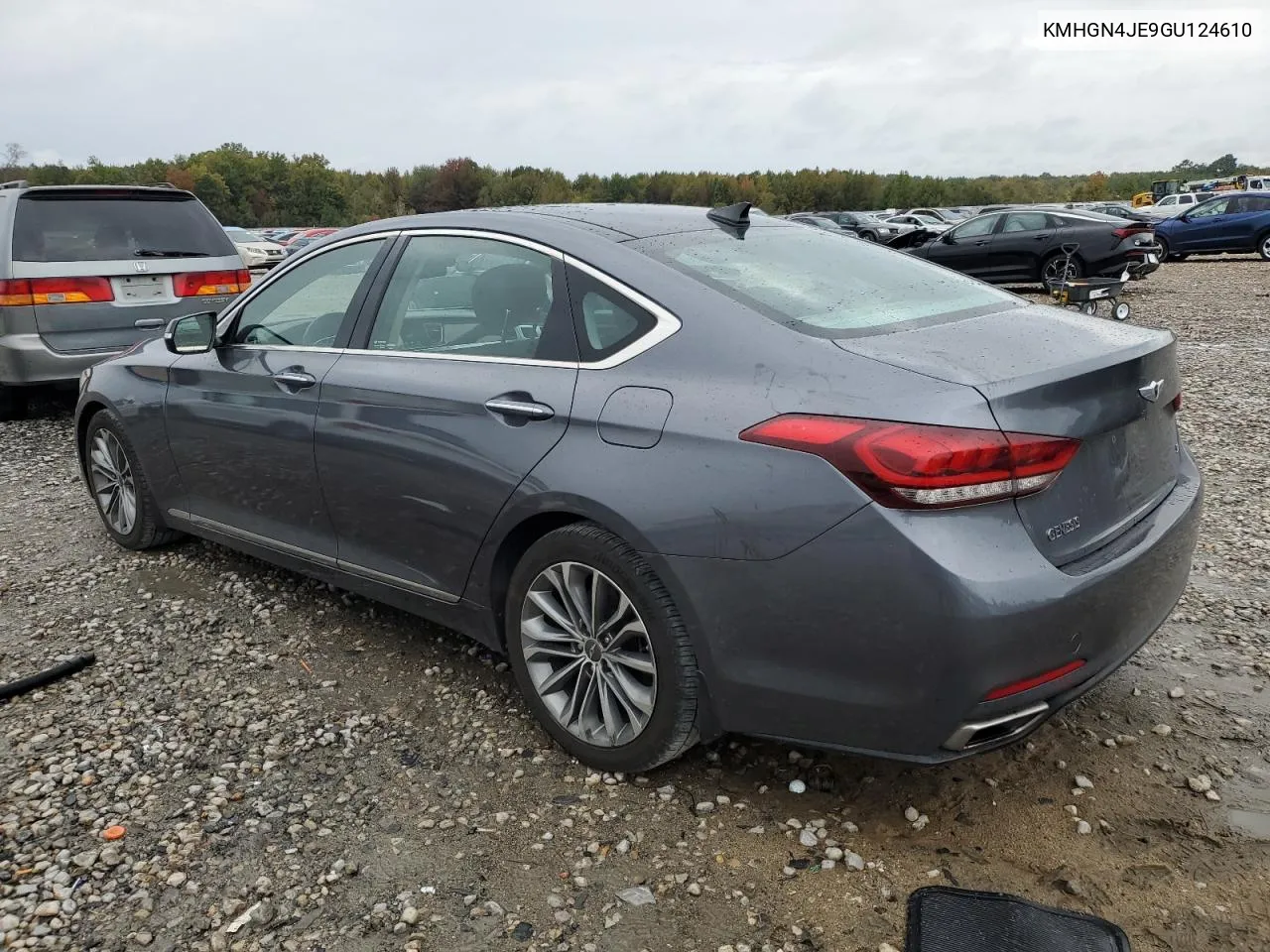 2016 Hyundai Genesis 3.8L VIN: KMHGN4JE9GU124610 Lot: 78316194