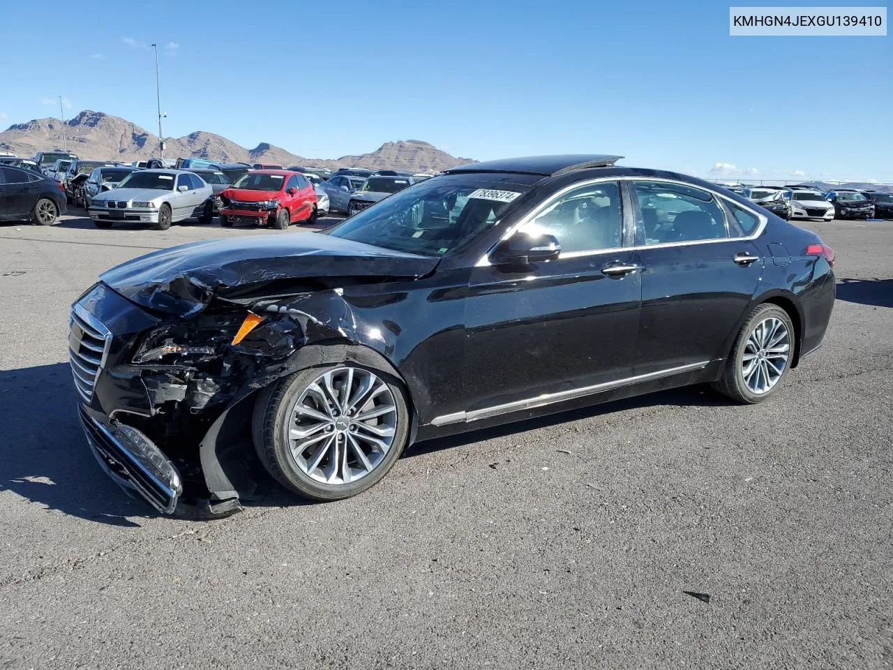 2016 Hyundai Genesis 3.8L VIN: KMHGN4JEXGU139410 Lot: 78396374