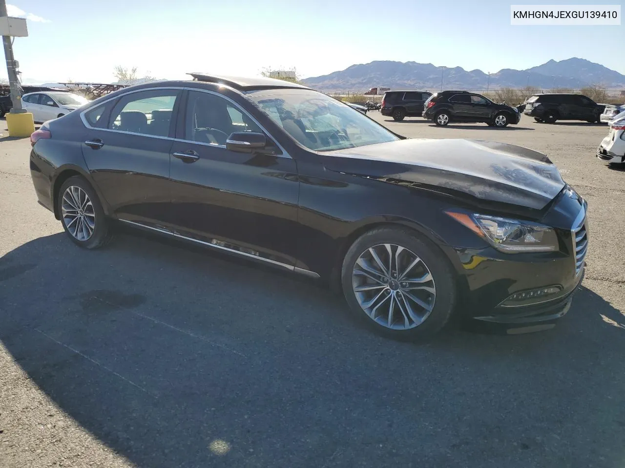 2016 Hyundai Genesis 3.8L VIN: KMHGN4JEXGU139410 Lot: 78396374