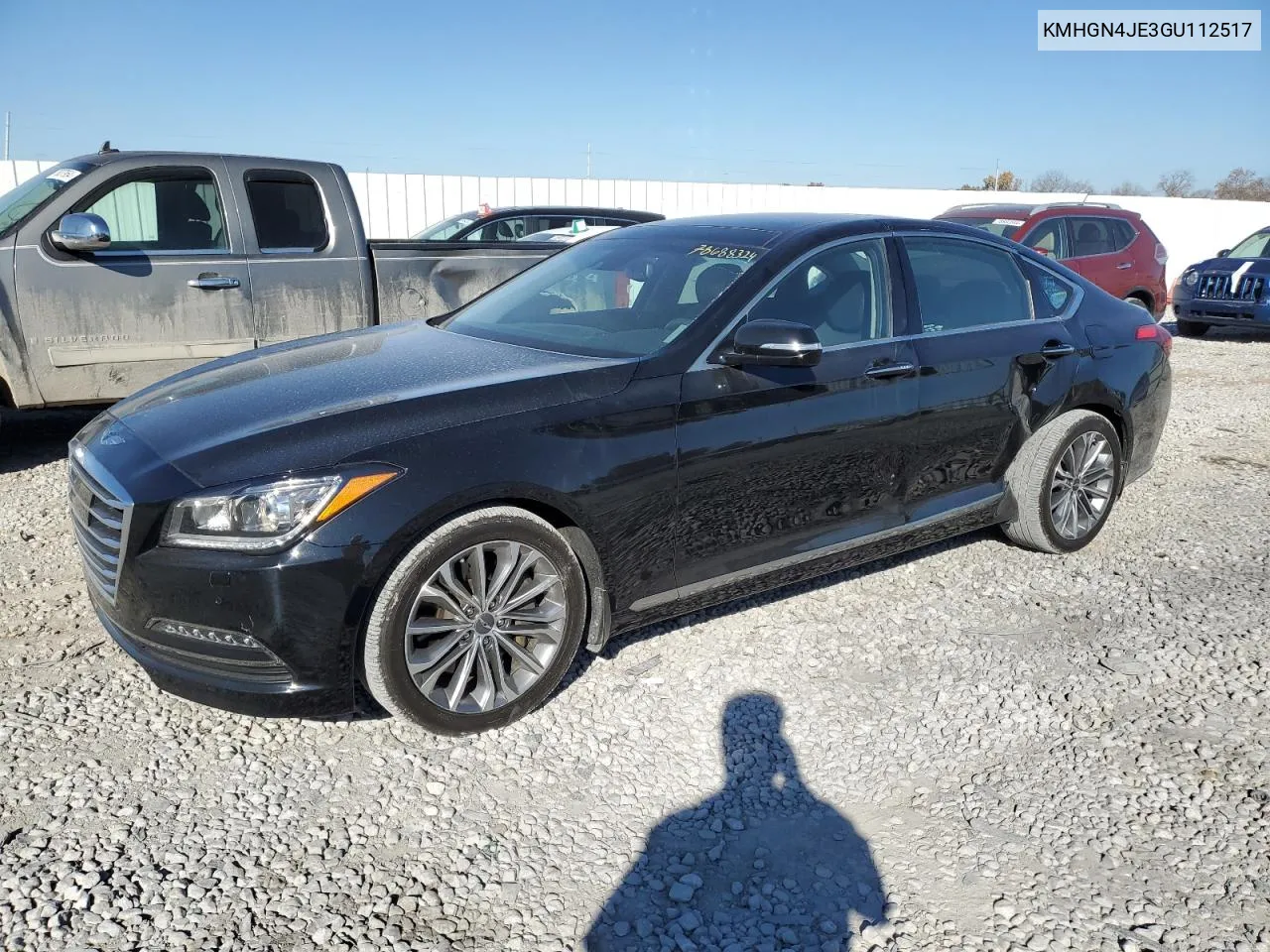 2016 Hyundai Genesis 3.8L VIN: KMHGN4JE3GU112517 Lot: 78688324