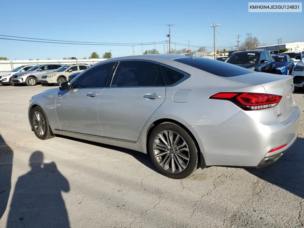 2016 Hyundai Genesis 3.8L VIN: KMHGN4JE3GU124831 Lot: 79236094