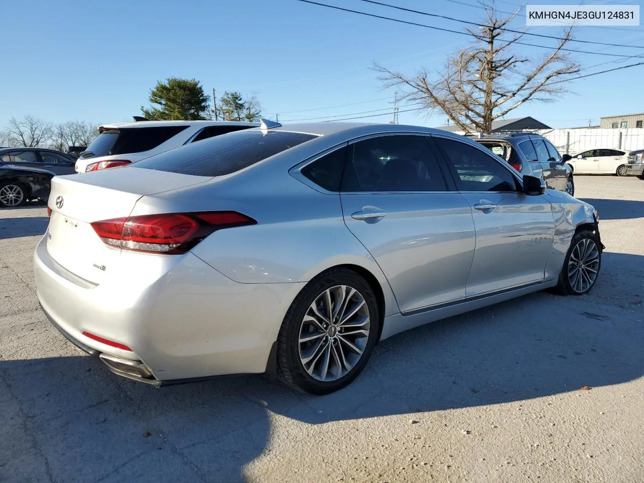 2016 Hyundai Genesis 3.8L VIN: KMHGN4JE3GU124831 Lot: 79236094