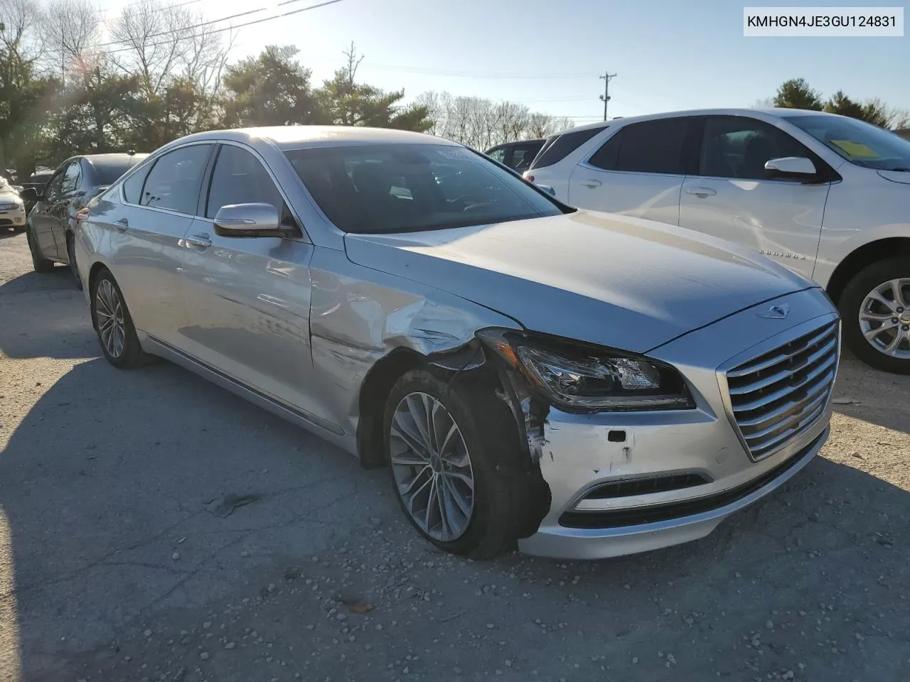 2016 Hyundai Genesis 3.8L VIN: KMHGN4JE3GU124831 Lot: 79236094