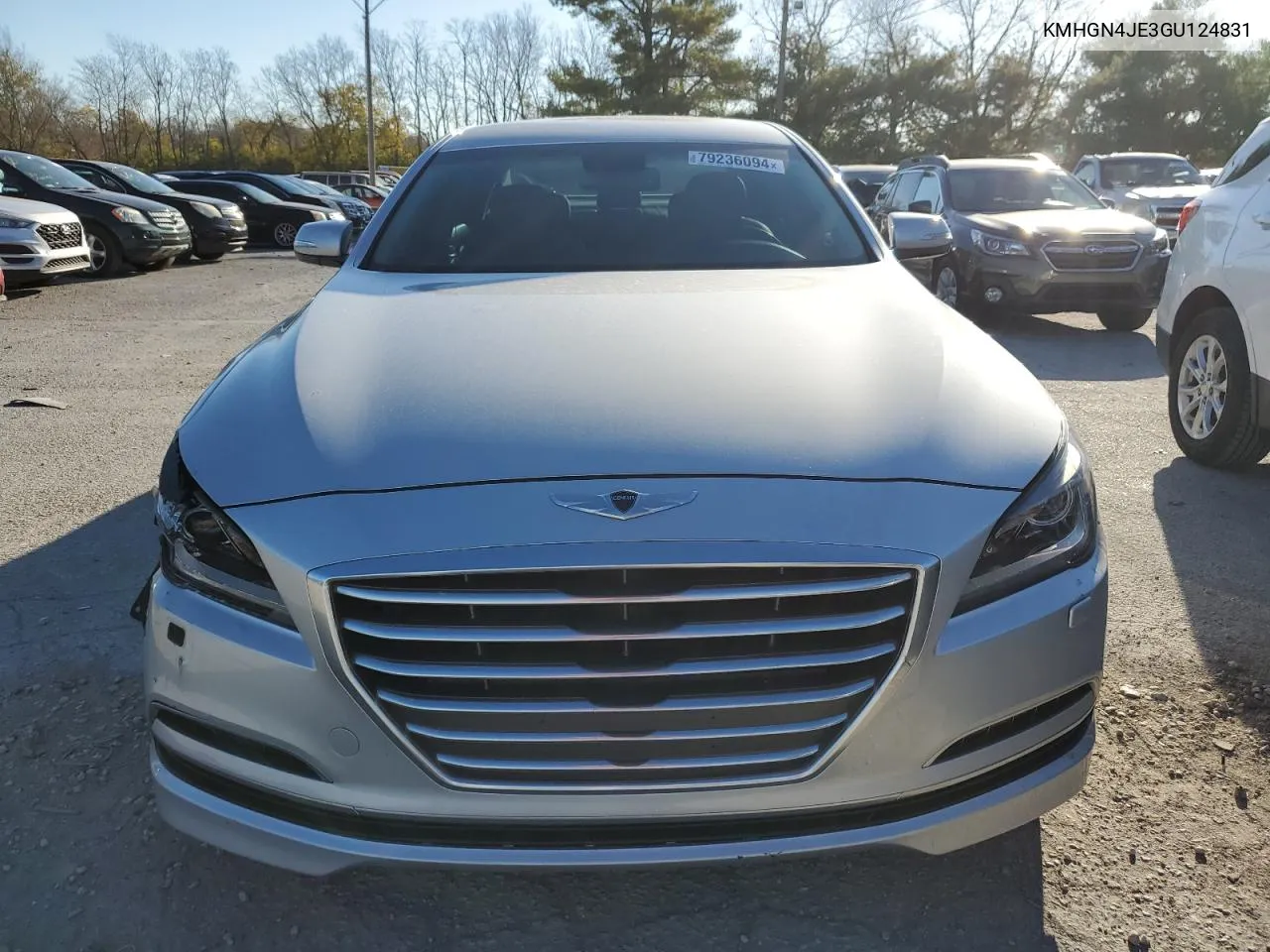 2016 Hyundai Genesis 3.8L VIN: KMHGN4JE3GU124831 Lot: 79236094