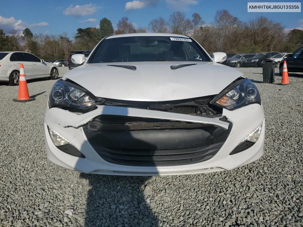 2016 Hyundai Genesis Coupe 3.8L VIN: KMHHT6KJ8GU135356 Lot: 79922304