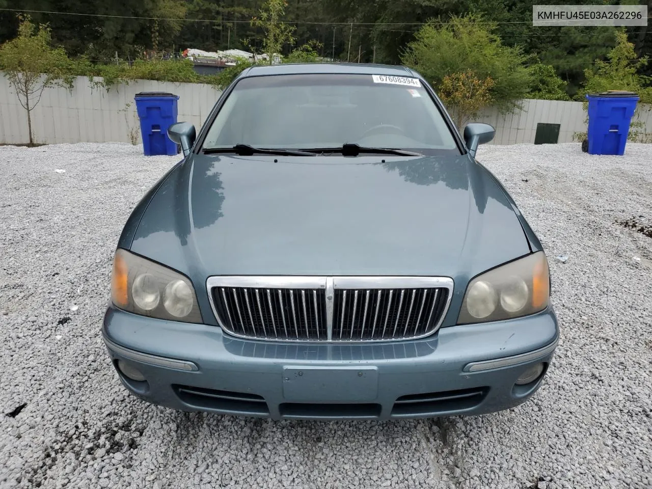 2003 Hyundai Xg 350 VIN: KMHFU45E03A262296 Lot: 67608394