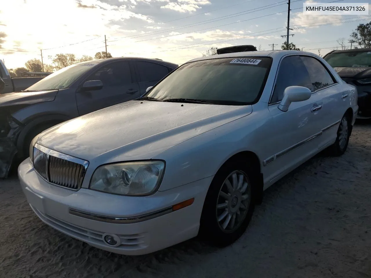 2004 Hyundai Xg 350 VIN: KMHFU45E04A371326 Lot: 76480844