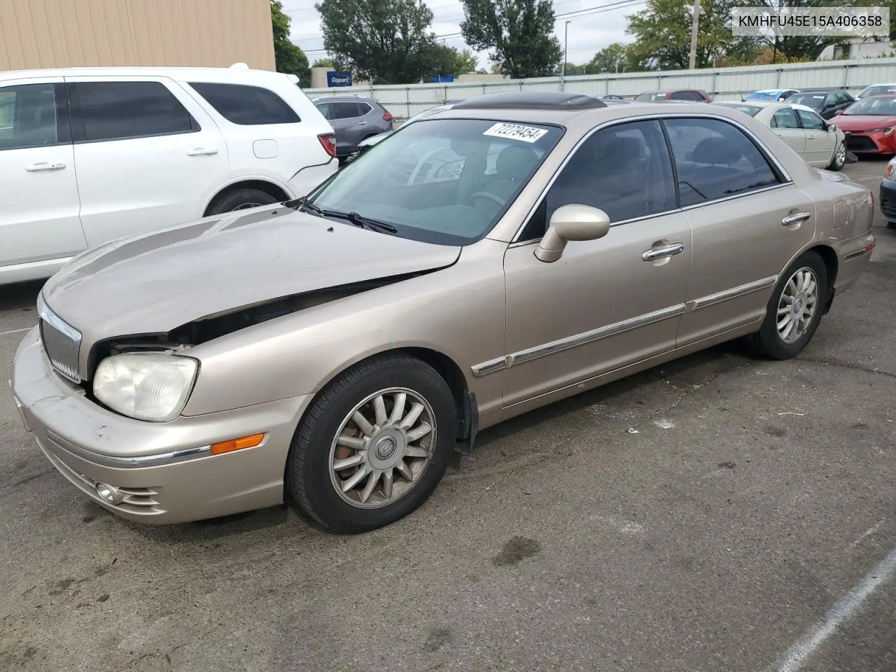 2005 Hyundai Xg 350 VIN: KMHFU45E15A406358 Lot: 72279454