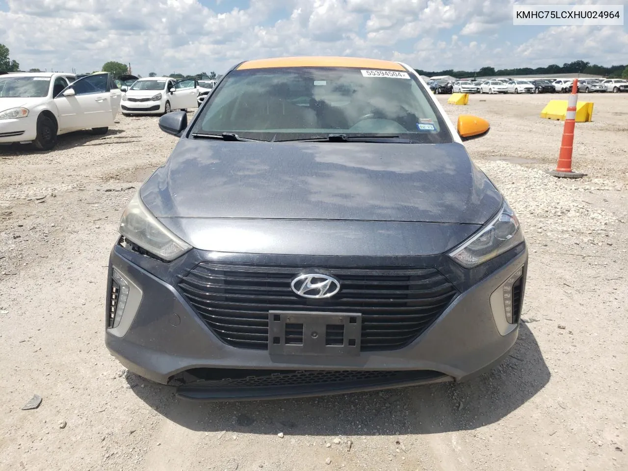 KMHC75LCXHU024964 2017 Hyundai Ioniq Sel