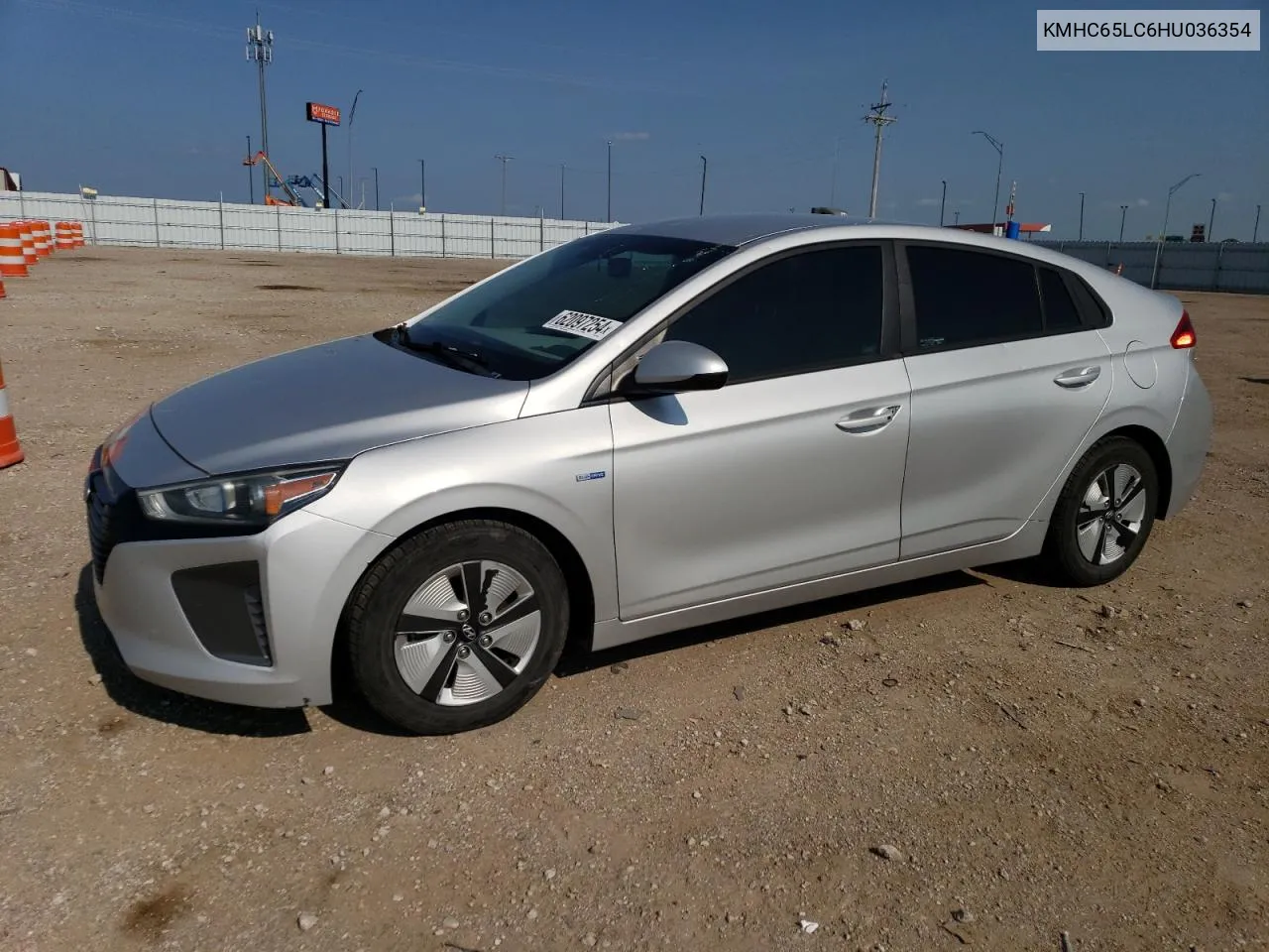 KMHC65LC6HU036354 2017 Hyundai Ioniq Blue