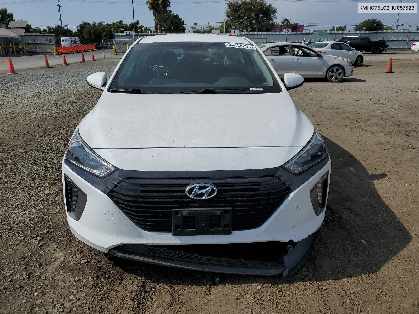 KMHC75LC2HU057523 2017 Hyundai Ioniq Sel