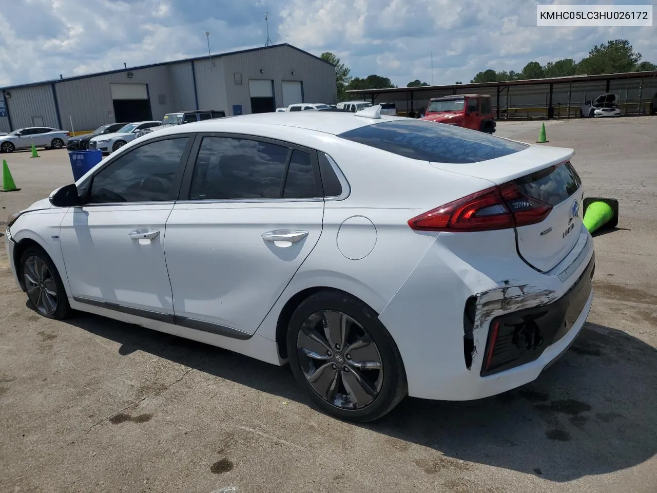 2017 Hyundai Ioniq Limited VIN: KMHC05LC3HU026172 Lot: 69344704