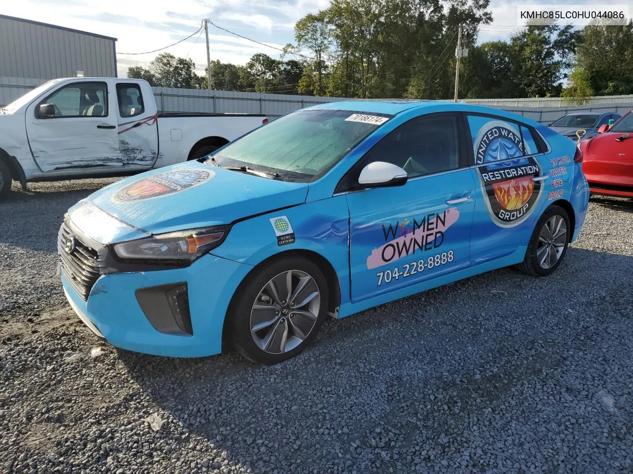 2017 Hyundai Ioniq Limited VIN: KMHC85LC0HU044086 Lot: 70186174