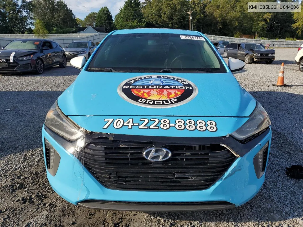 2017 Hyundai Ioniq Limited VIN: KMHC85LC0HU044086 Lot: 70186174