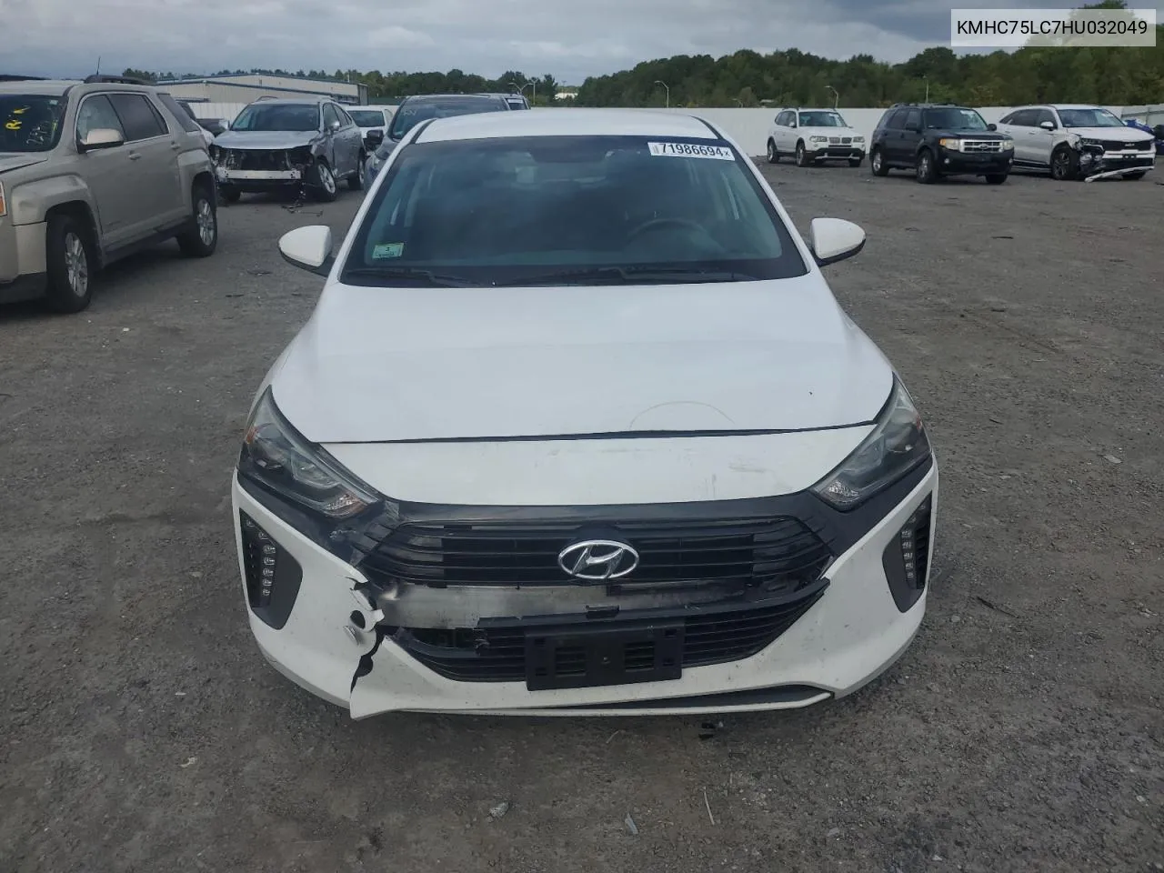 2017 Hyundai Ioniq Sel VIN: KMHC75LC7HU032049 Lot: 71986694