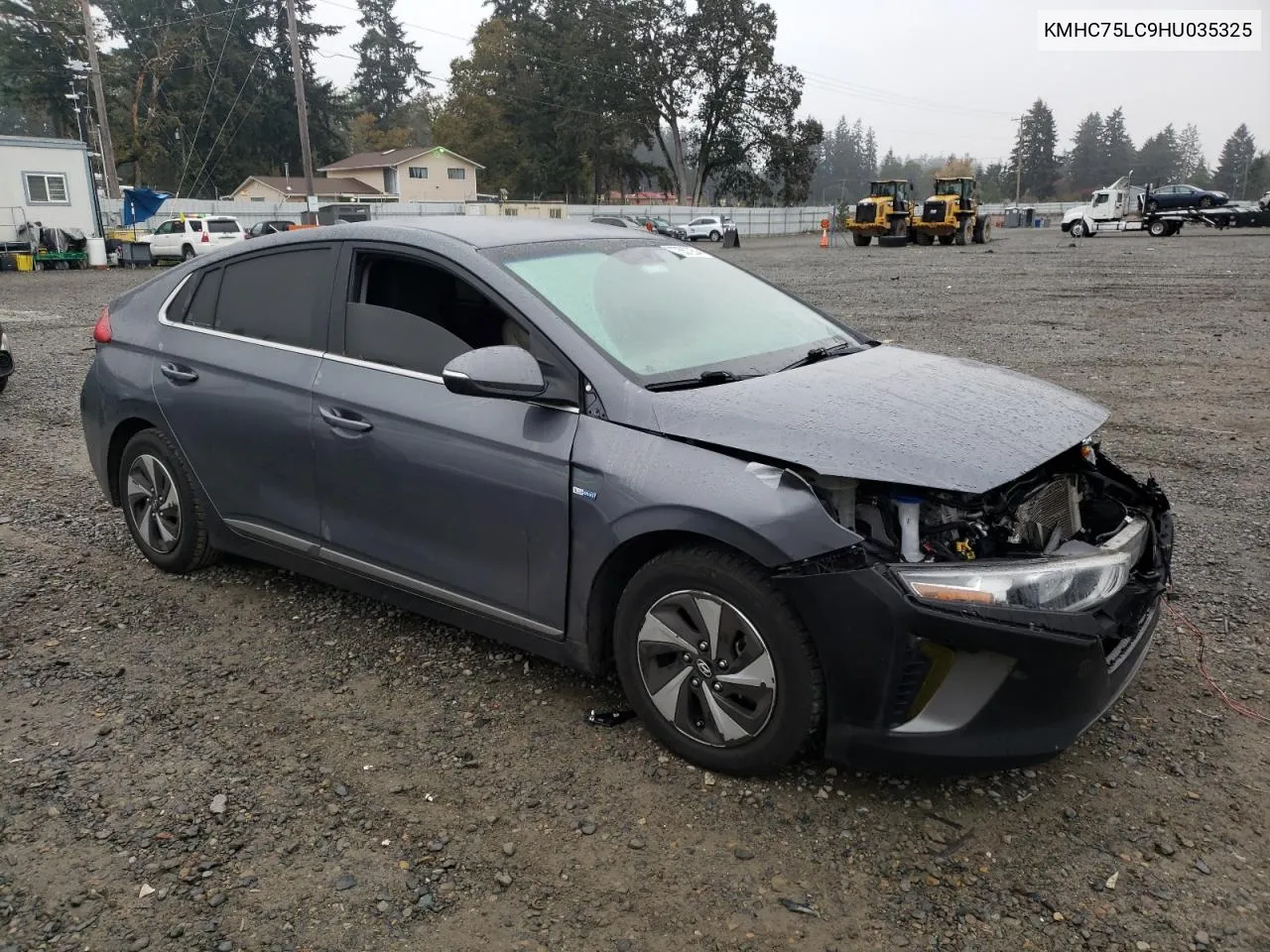 2017 Hyundai Ioniq Sel VIN: KMHC75LC9HU035325 Lot: 77557254