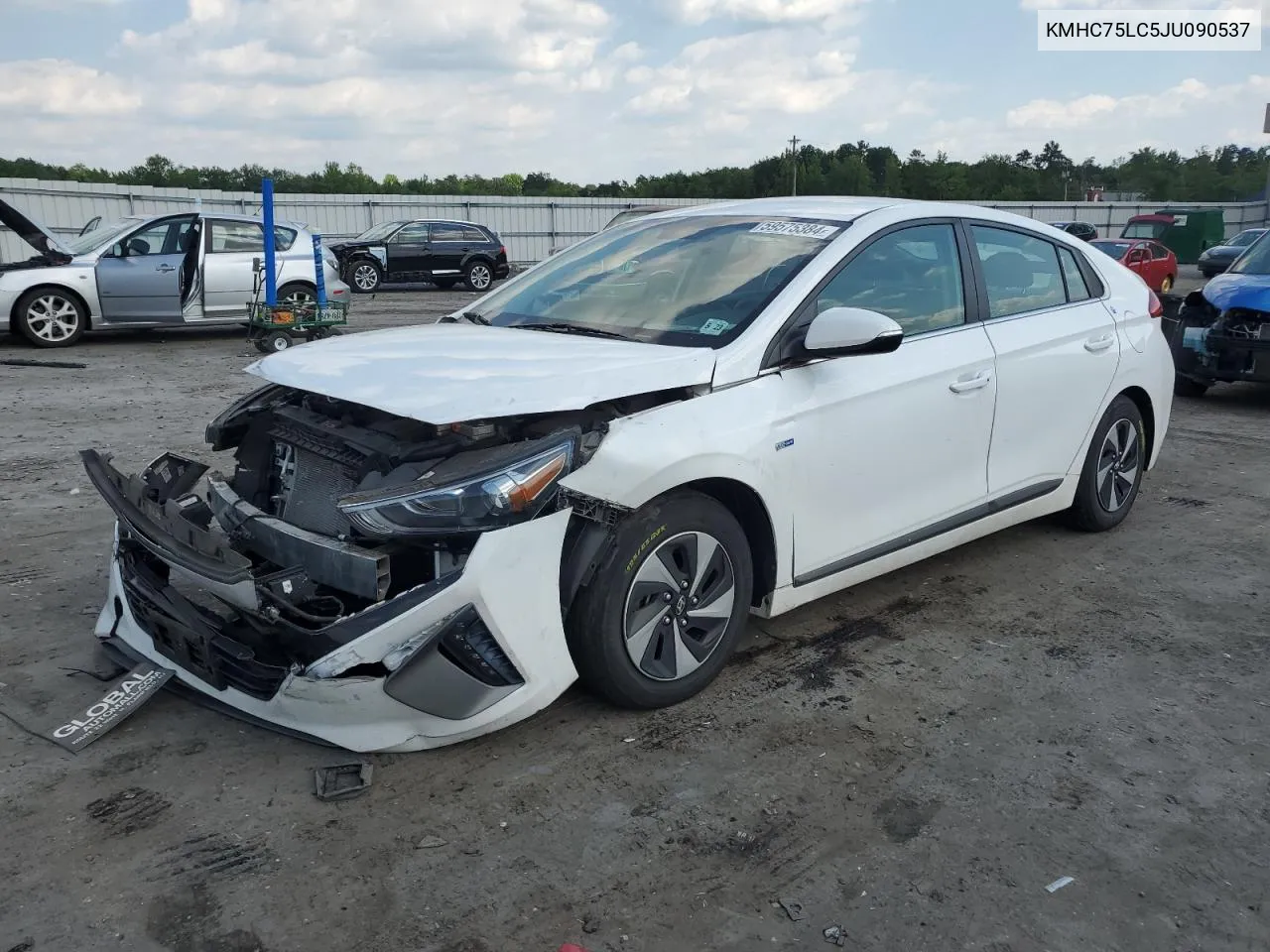 KMHC75LC5JU090537 2018 Hyundai Ioniq Sel