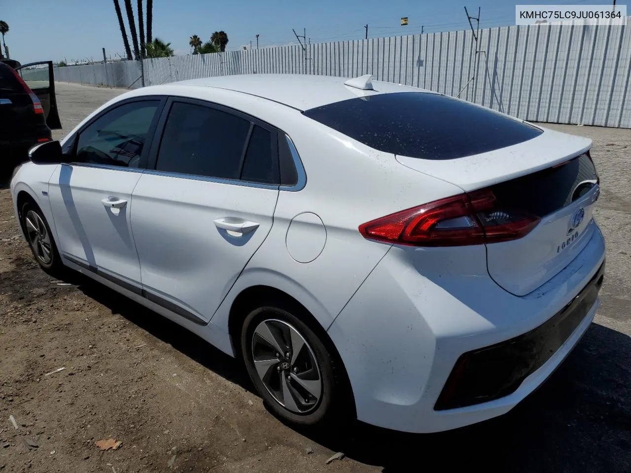 2018 Hyundai Ioniq Sel VIN: KMHC75LC9JU061364 Lot: 60848094