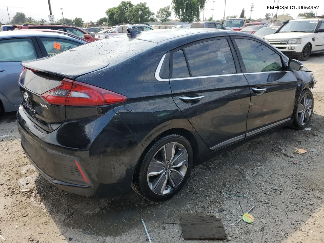 2018 Hyundai Ioniq Limited VIN: KMHC85LC1JU064952 Lot: 62670264