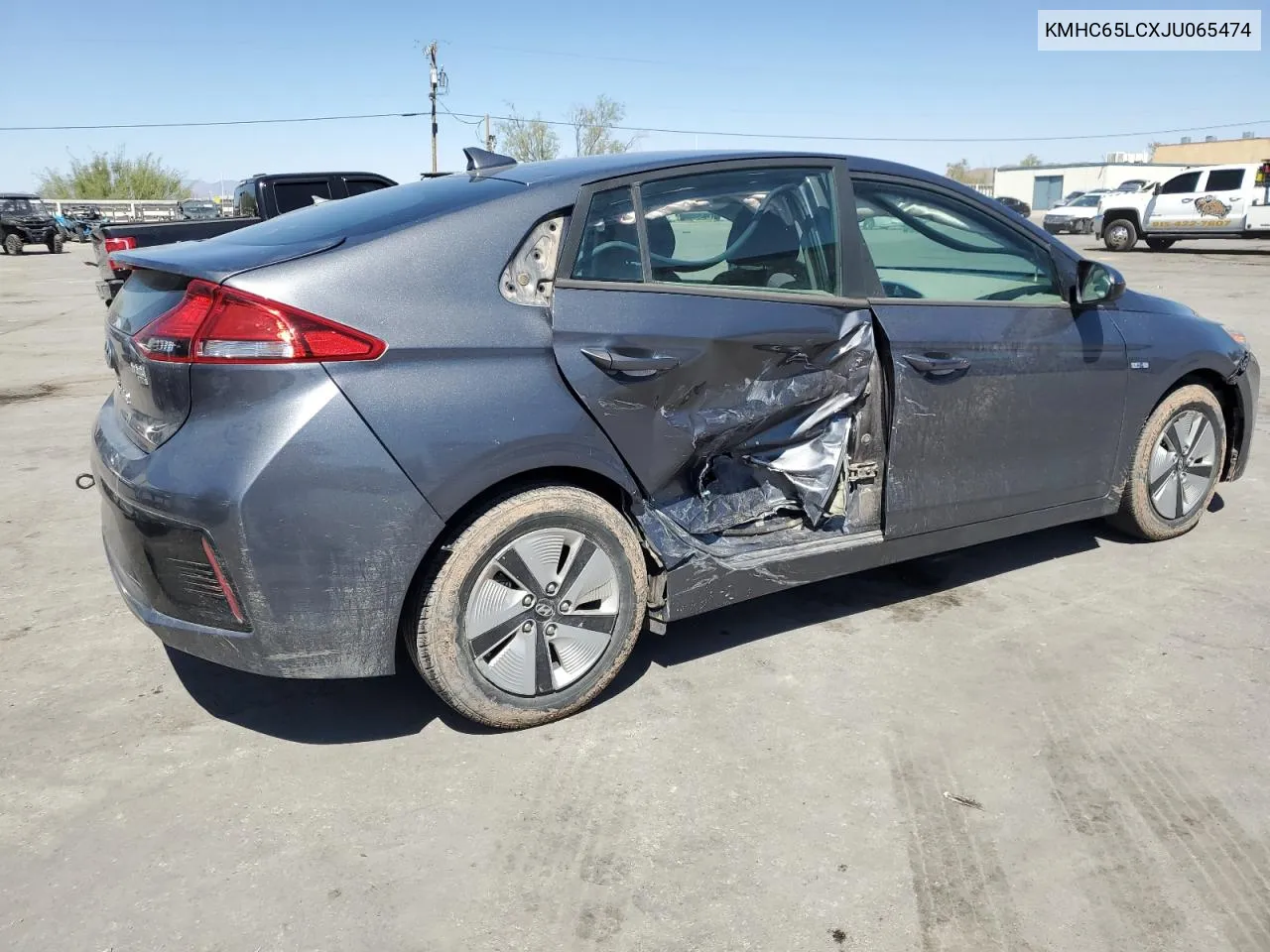 KMHC65LCXJU065474 2018 Hyundai Ioniq Blue