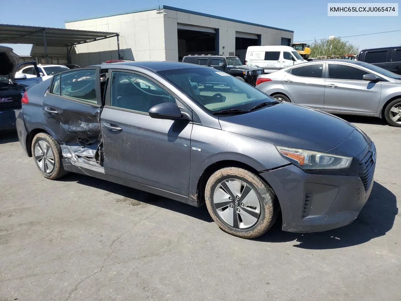 KMHC65LCXJU065474 2018 Hyundai Ioniq Blue