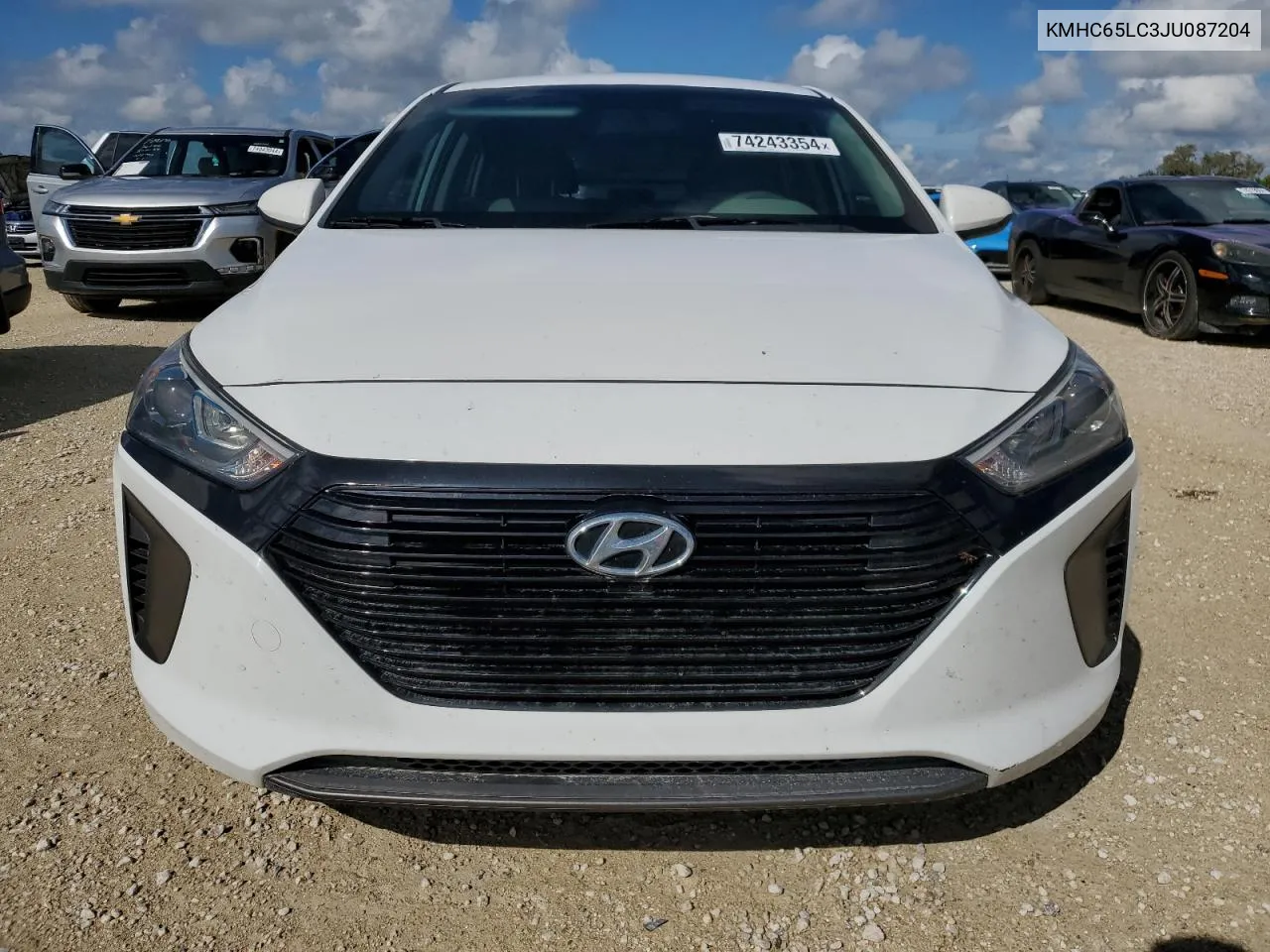 2018 Hyundai Ioniq Blue VIN: KMHC65LC3JU087204 Lot: 74243354