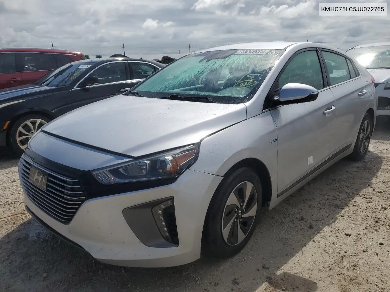 2018 Hyundai Ioniq Sel VIN: KMHC75LC5JU072765 Lot: 75046054