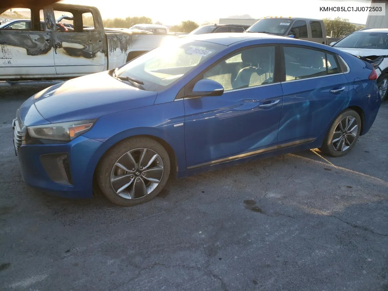 KMHC85LC1JU072503 2018 Hyundai Ioniq Limited