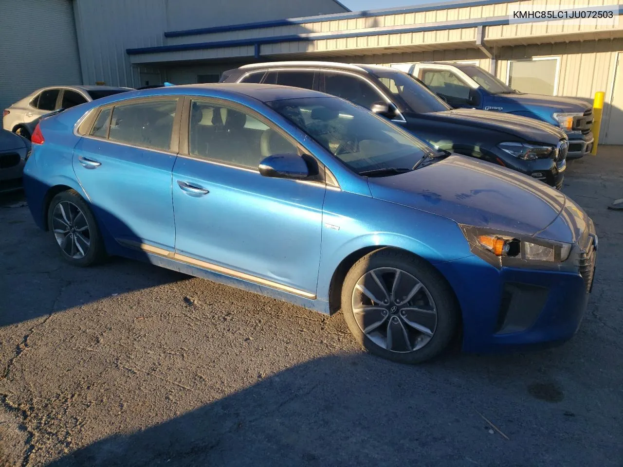 KMHC85LC1JU072503 2018 Hyundai Ioniq Limited