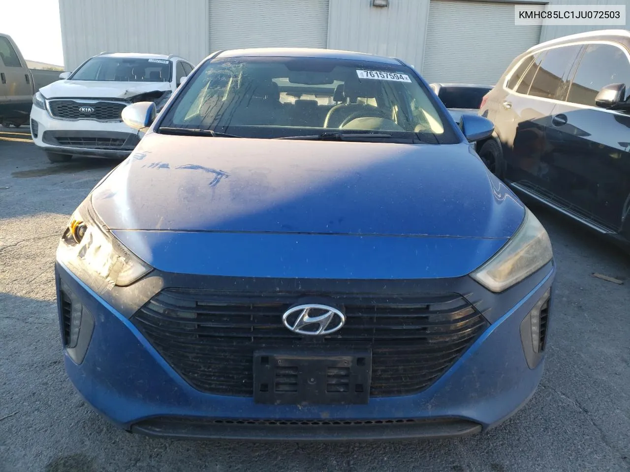 2018 Hyundai Ioniq Limited VIN: KMHC85LC1JU072503 Lot: 76157594