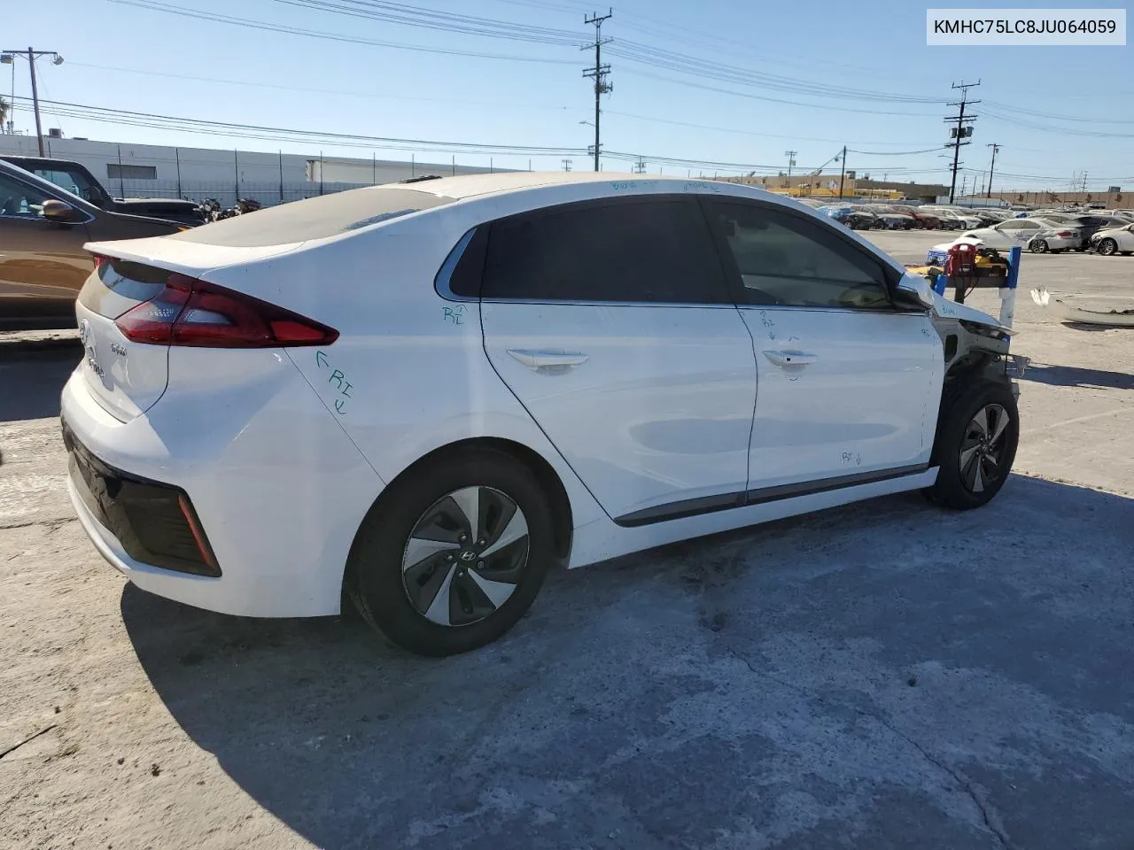 2018 Hyundai Ioniq Sel VIN: KMHC75LC8JU064059 Lot: 77040234